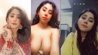 Pakistani Babe Jharna Shaikh Presses Her Massive Tits on Live Video Call – 6 videos merged Full Nude Tease & Nipple Show
