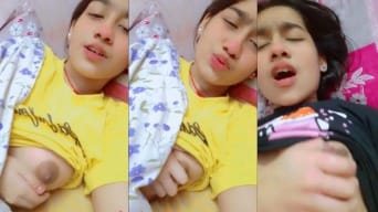 Desi Bombshell GF Teases & Plays with Her Big Boobs While Moaning Wildly | Leakedhub