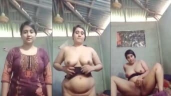 Irresistible Paki Village Babe Strips Nude and Fingers Herself with Intense Pleasure