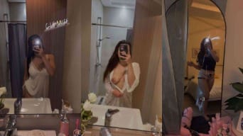 Exclusive Pakistani Babe Maheen Hot Snapchat Leaks – Oiling Her Perfect Tits & Showing Off Her Juicy Pussy