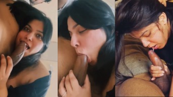 Pakistani Babe Ayesha Shows Off—Sloppy Blowjob Skills on Her Lucky Boyfriend