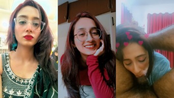 Stunning Slim Indian GF Exposed: Seductive Blowjob and Flaunting Her Big Boobs